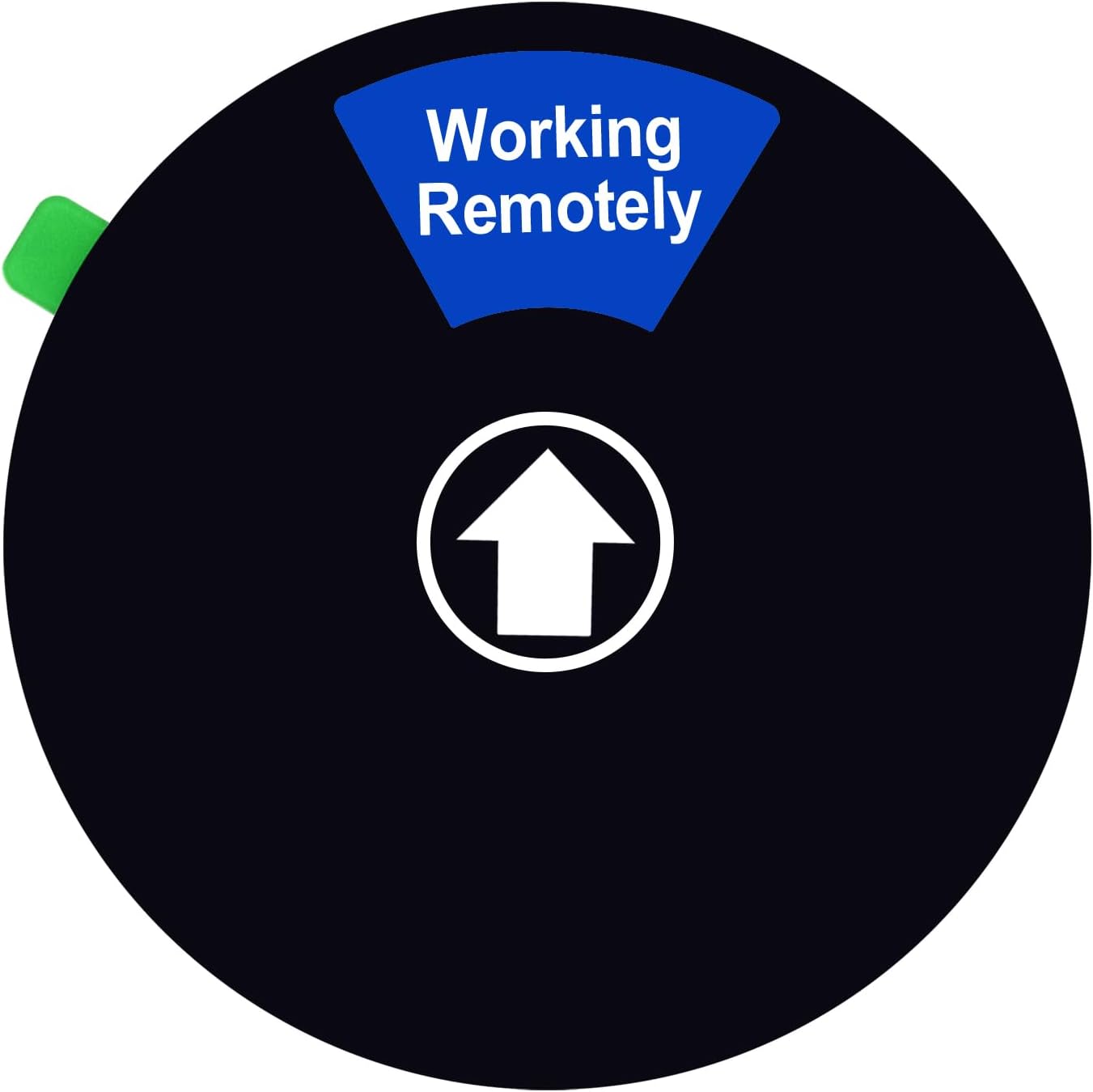 Kichwit 2 Pack Do Not Disturb Sign for Office Door, In a Meeting, Please Knock, Privacy Sign for Offices, 6 Inches, Black