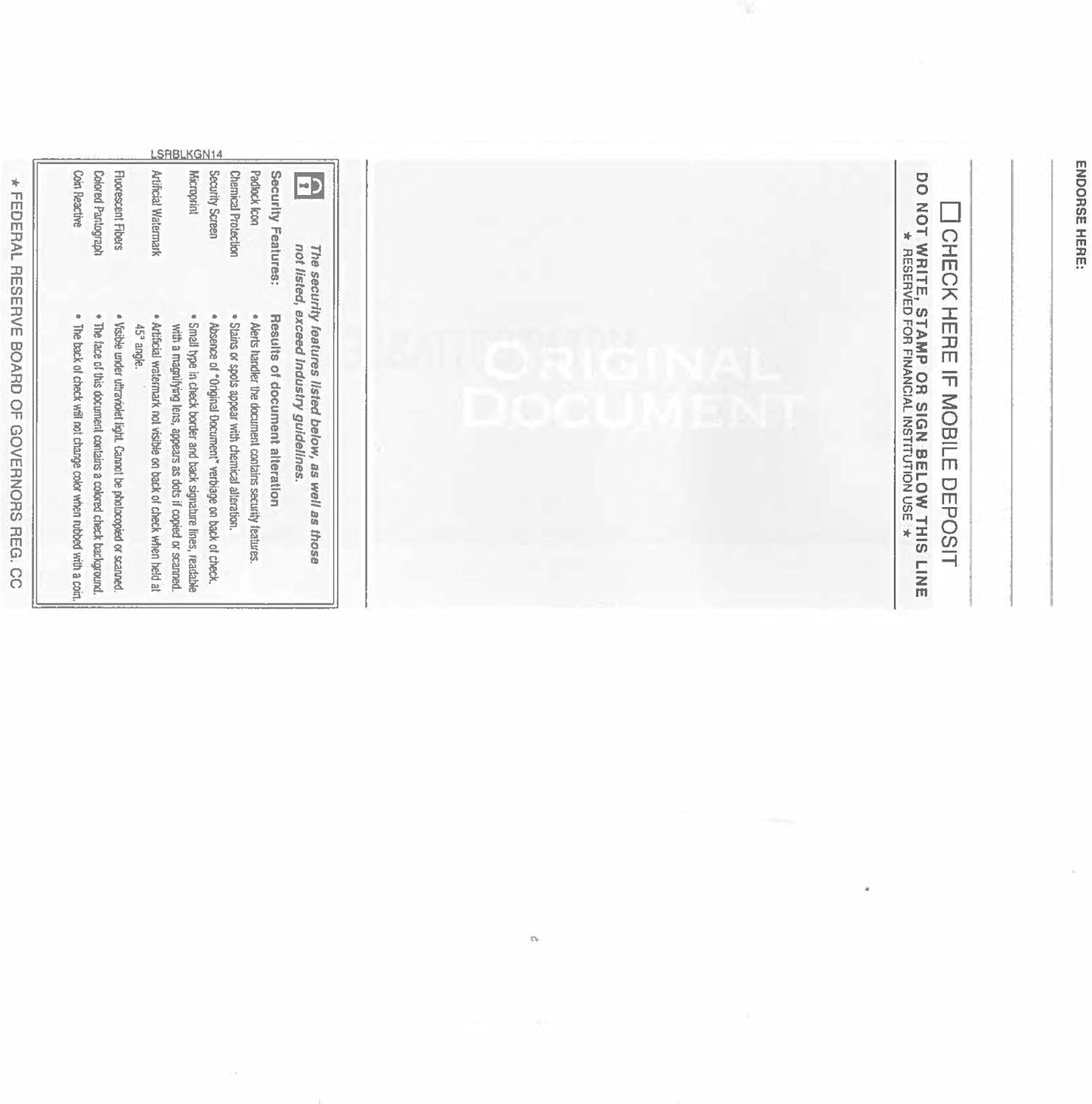 Classic Blank Business Middle Check, Blank Computer Check Paper with Burgundy Herringbone Background and Signature Line, 500/Pk