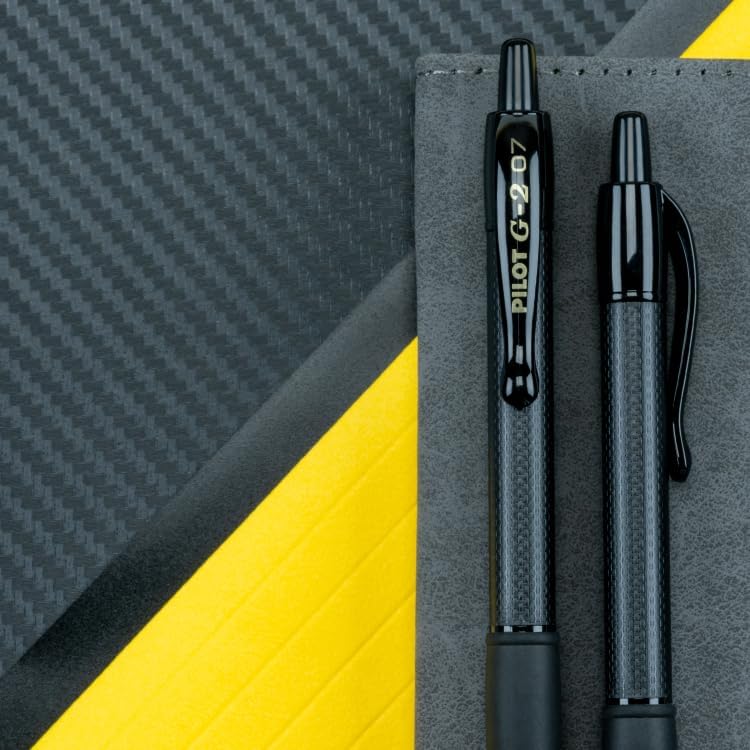 Pilot, G2 Edge Premium Gel Roller Pens, Fine Point 0.7 mm, Black, Pack of 12