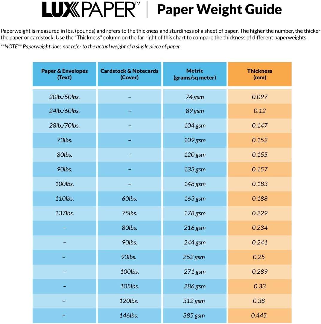 LUXPaper 8.5" x 14" Paper | Legal Size | Natural Linen | 80lb. Text | 50 Qty