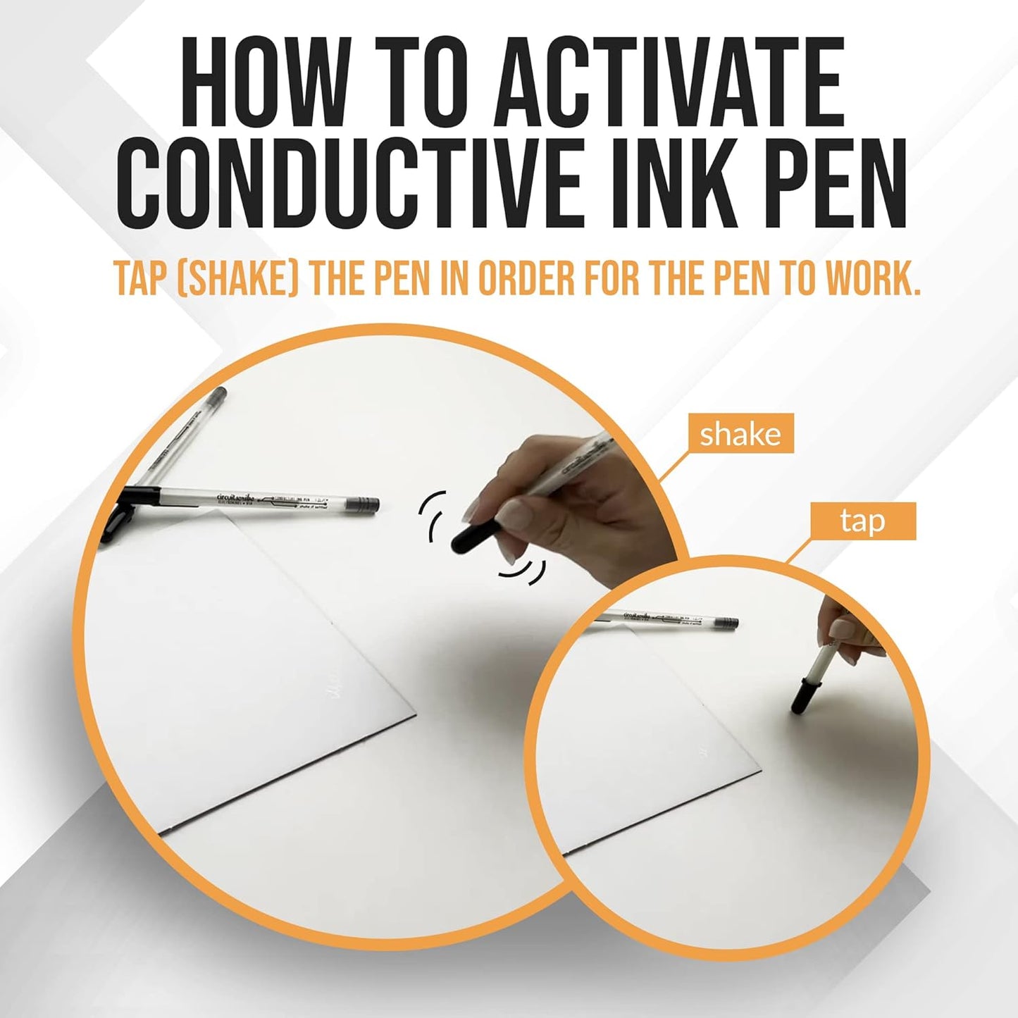 Circuit Scribe Non-Toxic Conductive Ink Pen for Kids Circuit Building Set (2-Pack) | Silver Ink Rollerball Point Pen Kit, Science Experiment, DIY Science Projects (New & Improved Formula)