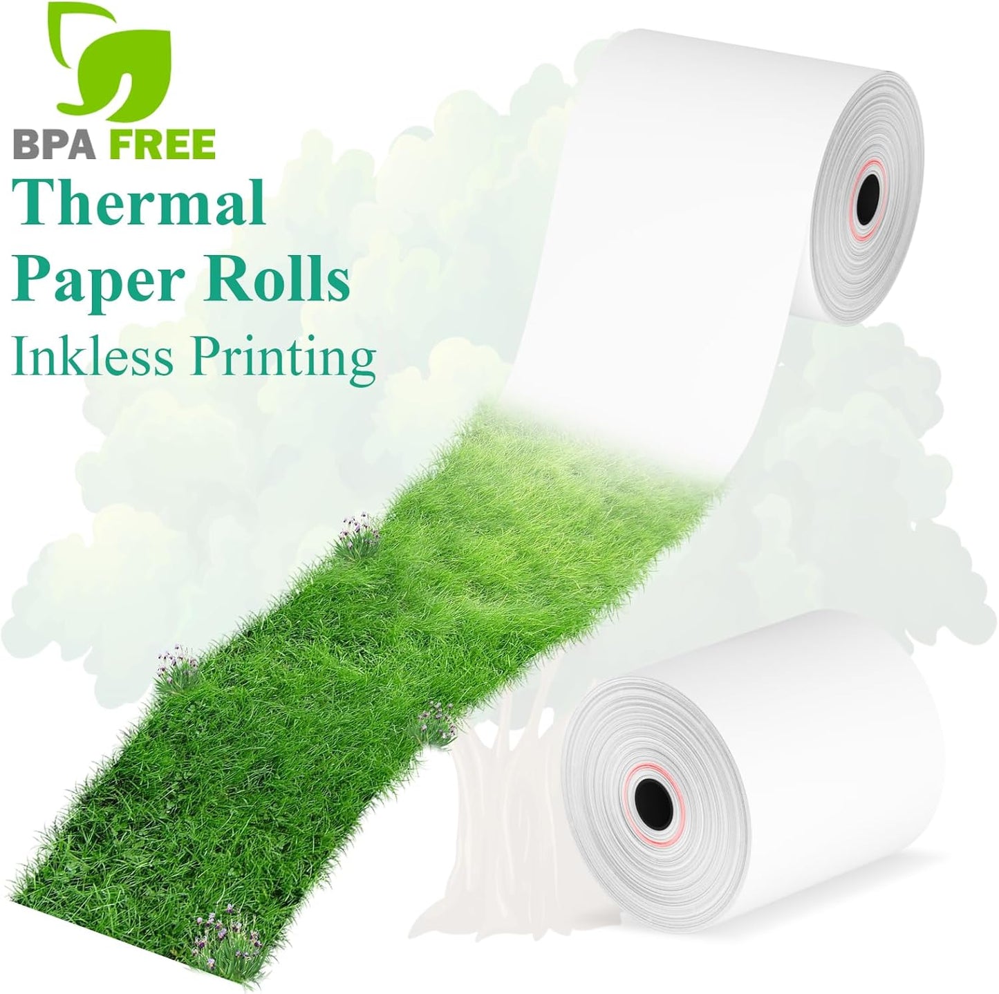 3 1/8" x 230' Thermal Paper Receipt Rolls, Premium Quality Thermal Printer Paper Compatible with Most POS Systems, Cash Registers,Credit Card Paper(20Rolls)