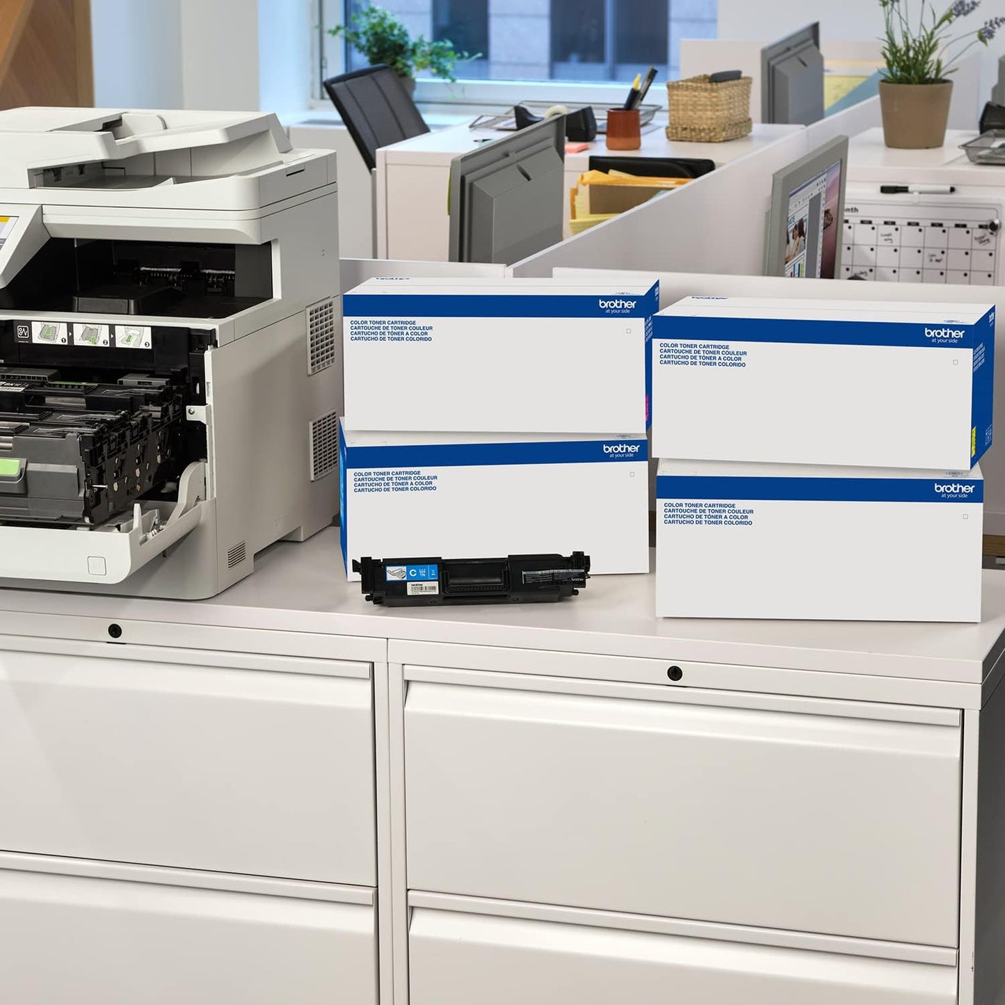 Brother Genuine Standard Yield Toner Cartridge, TN810C, Replacement Cyan Toner, Page Yield Up to 6,500 Pages