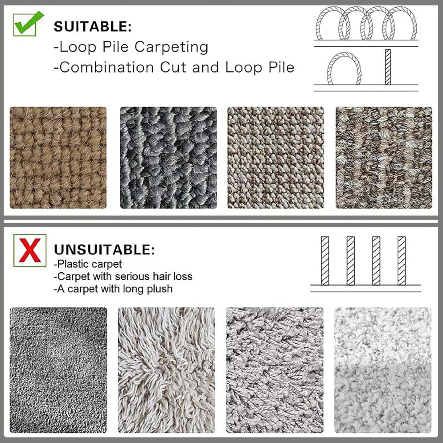 WILLBOND Grip Floor Cable Cover Cords Protector Management Only for Commercial Office Carpet(98.43 ft,Khaki)
