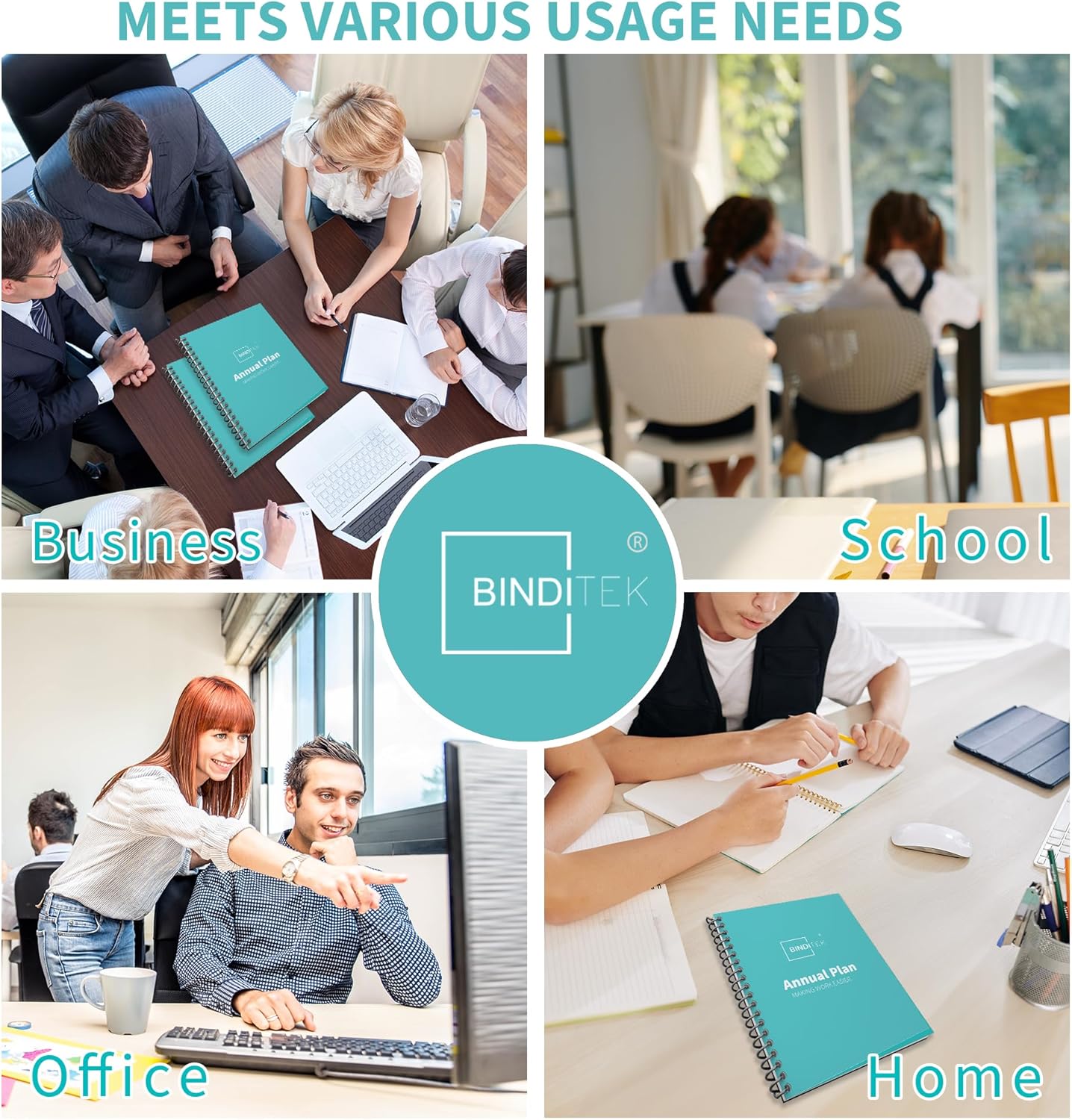 Binditek 100 Pack 12 Mil Ultra Clear Binding Covers, Polythylene Terephthalate, 8.5 x 11 Inches, Letter Size, Square Corners, Un-Punched, for Students and Coworkers