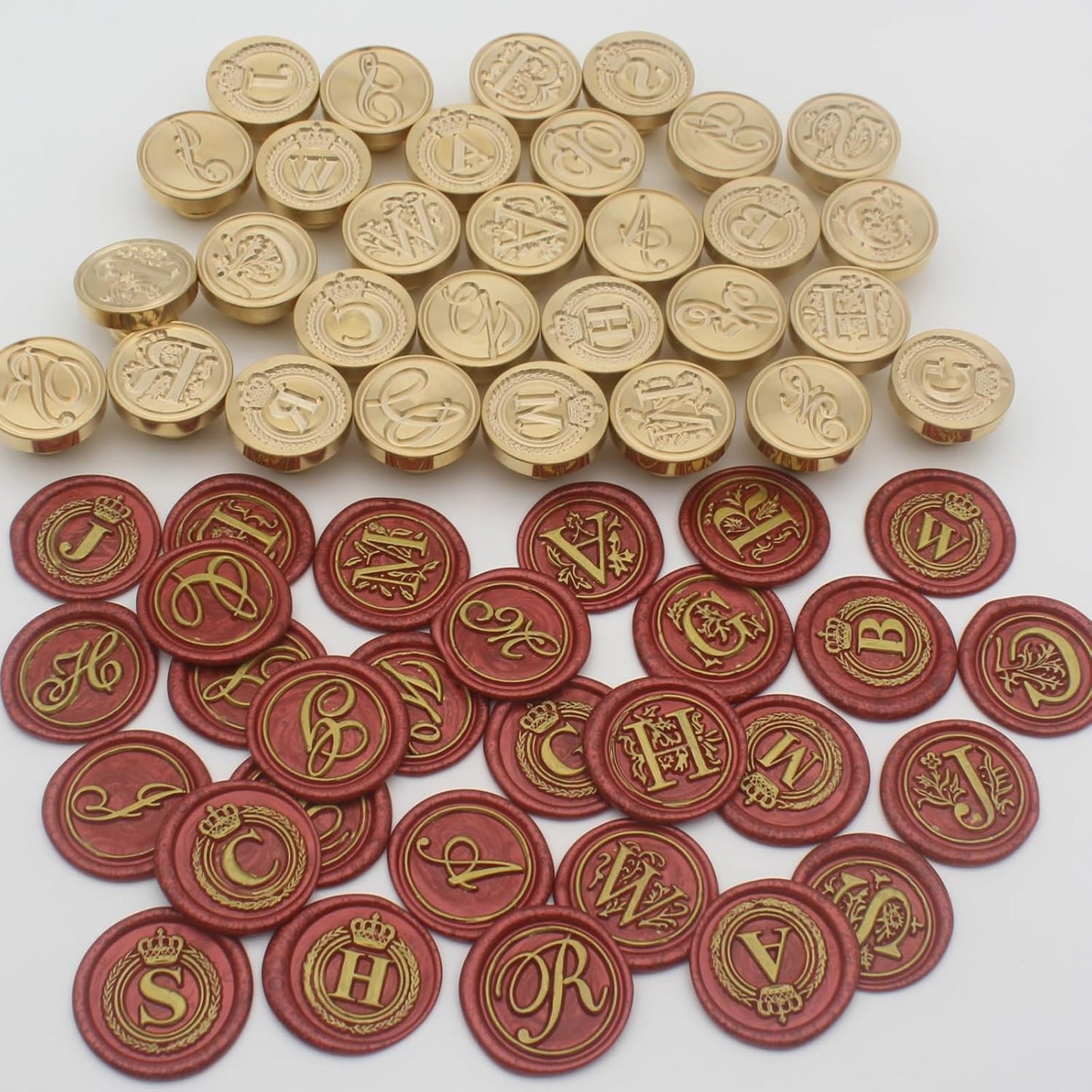 Letter Wax Seal Stamp Kit, Andotopee Wax Seal Kit Initial Alphabet H Sealing Wax Stamp Head 3pcs, Vintage Wax Stamp Seal Kit with Wax Seal Beads, Wax Seal Warmer Tools, Wax Seal Pen, Gift Box Set