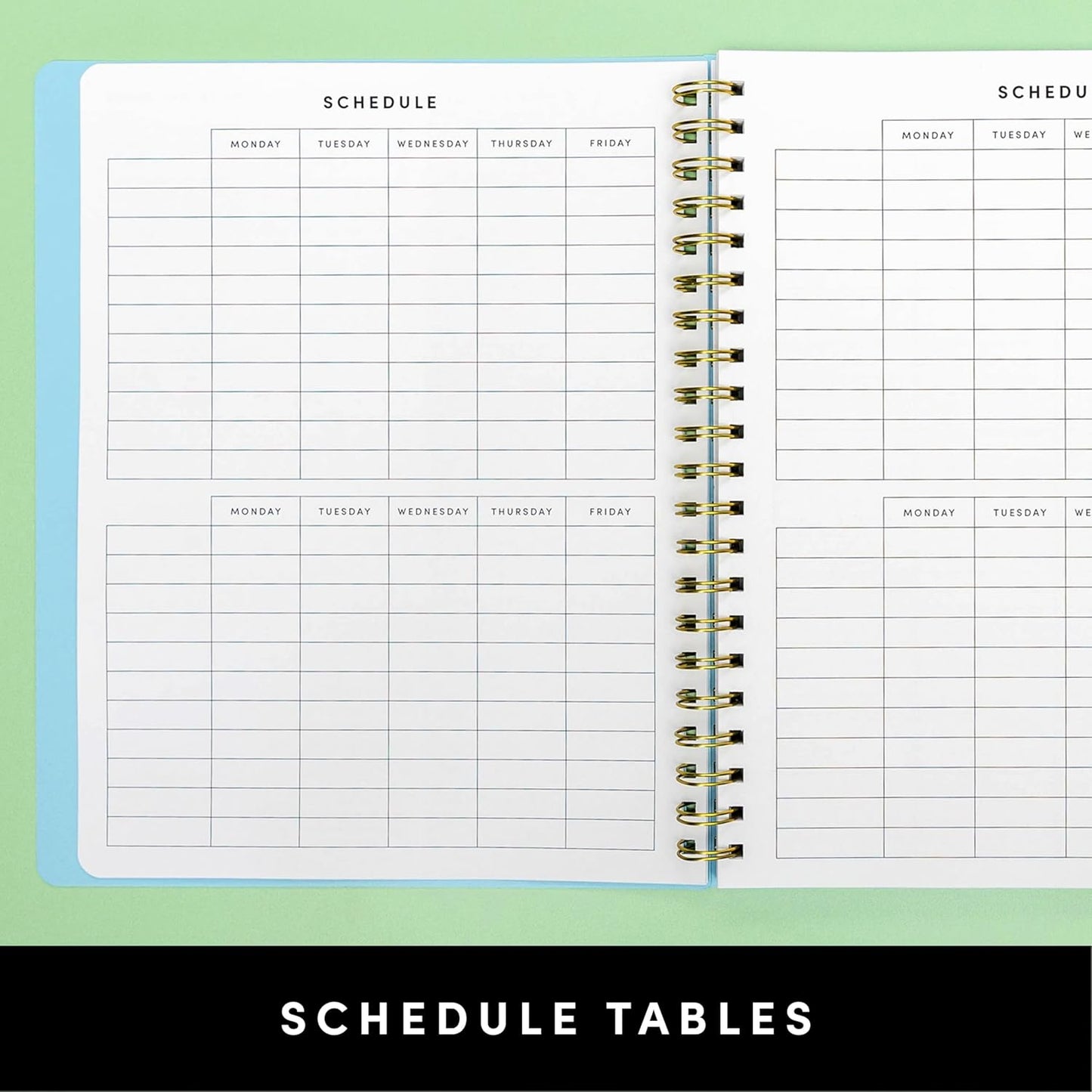 PAPERAGE 17 Month Academic Planner 2025-2026, Weekly & Monthly Spreads, August 2025 - December 2026, Large (8.5 in x 11 in), Royal Blue