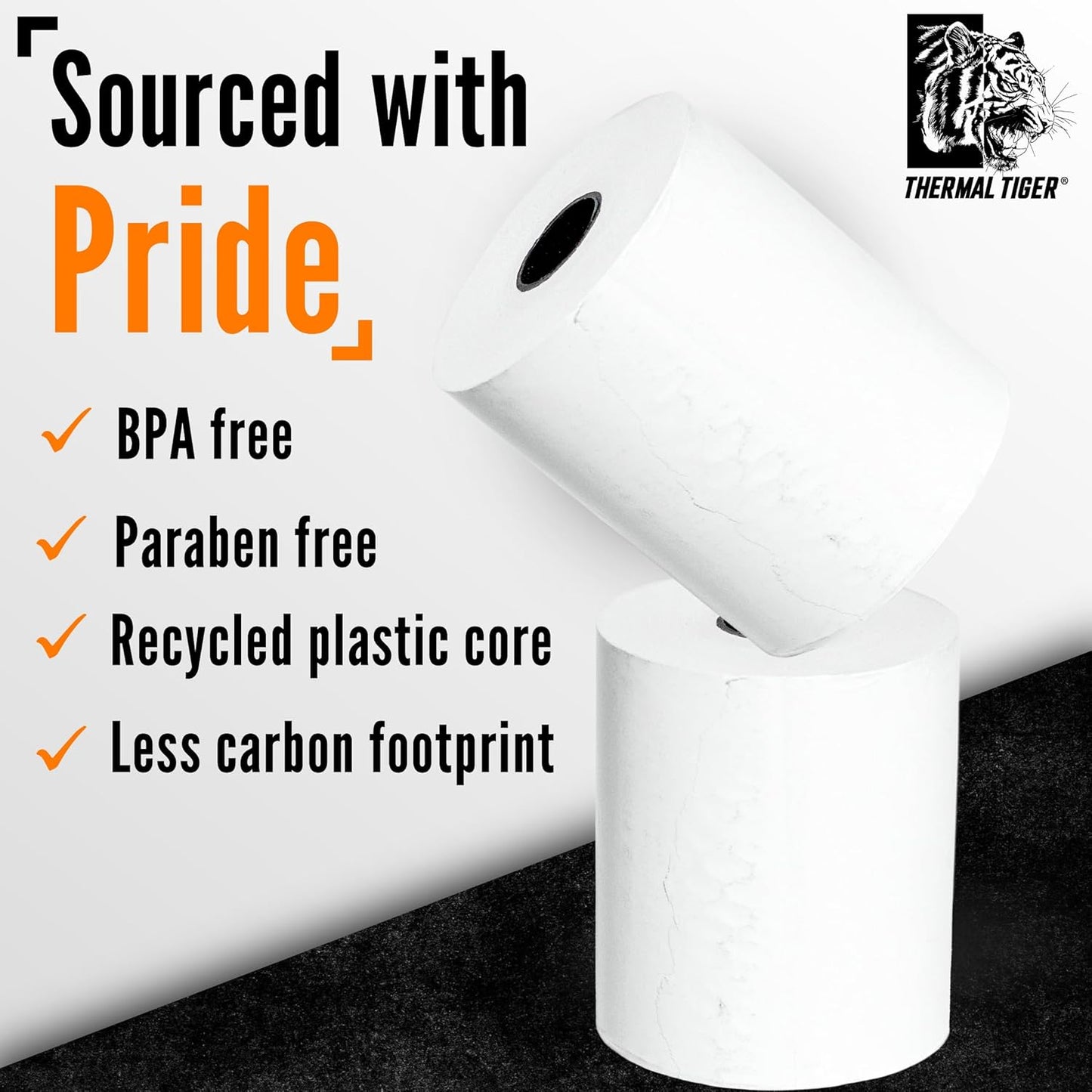 2 1/4 X 200 Thermal Paper Rolls (50 Rolls/Box) – BPA-Free Rolls for POS Systems, Cash Registers & Credit Card Machines