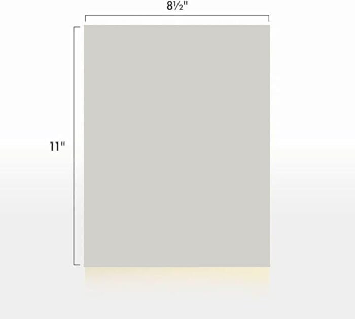 Colored Copy Paper, 20 LB (75 GSM) 8.5 X 11, 500 Sheets (Grey)