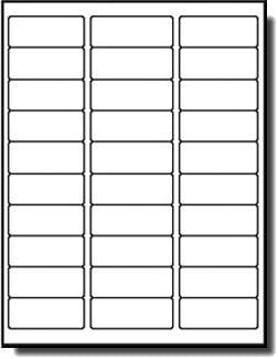 Address Labels for Inkjet Printers 1" x 2-5/8", Pack of 6000 Labels