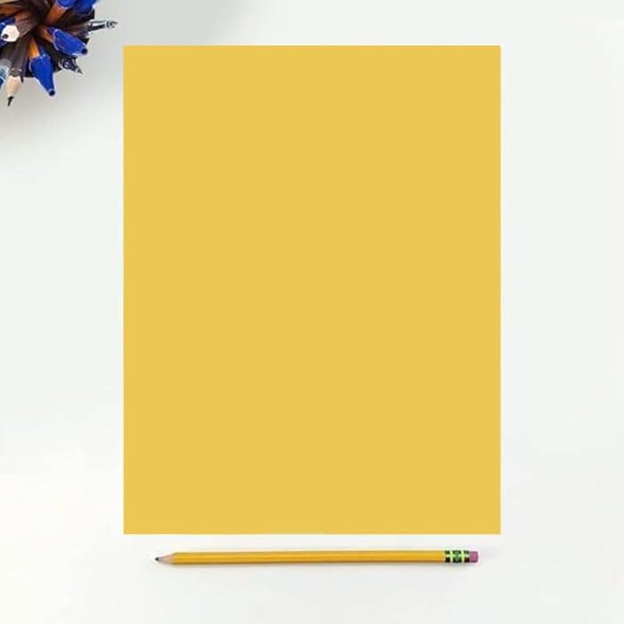Colored Copy Paper, 20 LB (75 GSM) 8.5 X 11, 500 Sheets (Gold)