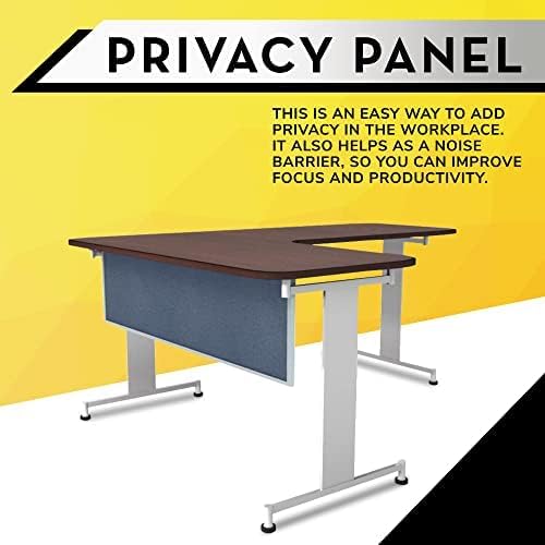OBEX Acoustic Table Mounted Modesty Desk Privacy & Sound Absorbing Panel for Office Cubicles, 12" x 48", Twilight