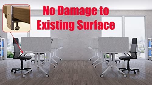 OBEX Panel Desk Mounted PET Privacy Screen, 24" x 36", Stone