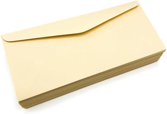 Limited Papers (TM) No. 10 Regular Standard Mailing Envelope - Pastel - Soft - 24 Pound (4.8 inch x 9.5 inch) - Announcement, Invoices, Checks, Letters, Contracts, Business Envelopes (Ivory, 500)