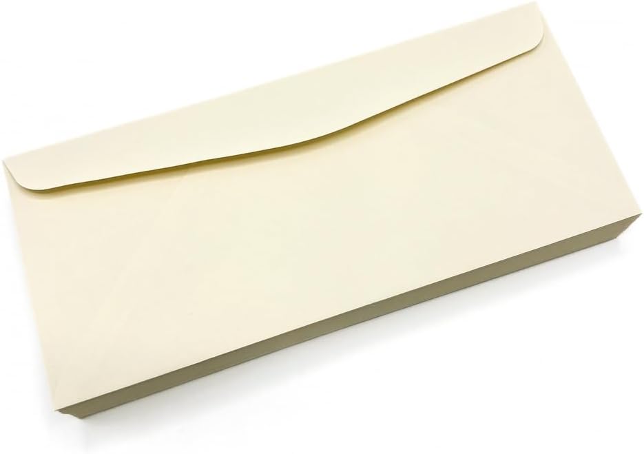 Limited Papers (TM) No. 10 Regular Standard Mailing Envelope - Pastel - Soft - 24 Pound (4.8 inch x 9.5 inch) - Announcement, Invoices, Checks, Letters, Contracts, Business Envelopes (Cream, 1000)