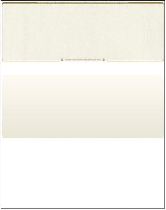 Compuchecks Check on Top Blank Check Paper - 1000 Pack, Quick-Books & Laser Printer Compatible - Security Business Checks with Voucher - 8.5" x 11" Gold Diamond