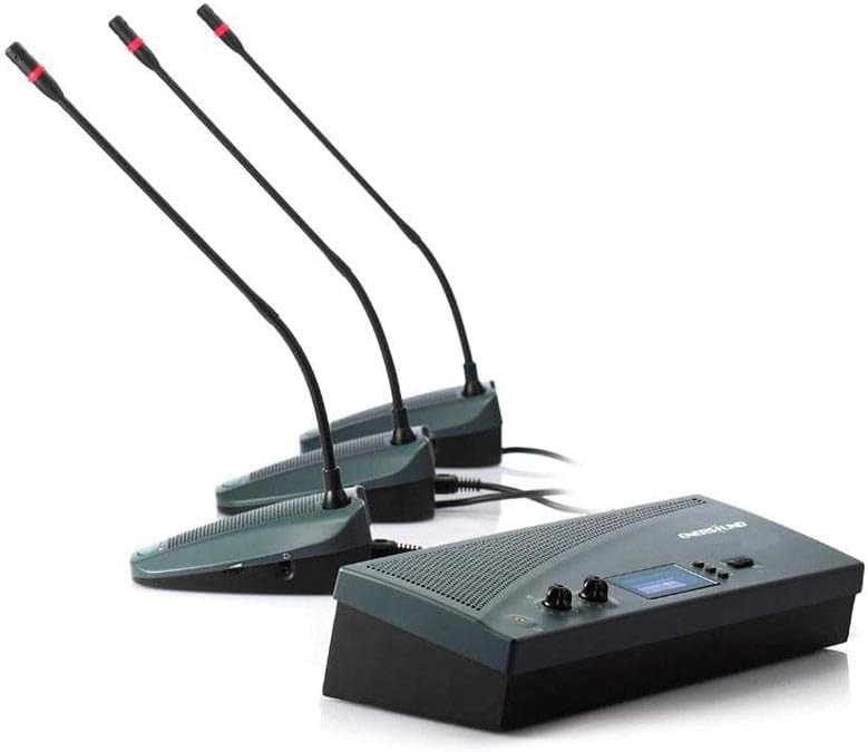 Enersound 8-Person Gooseneck Wired Microphone Conference System - US-Based Warranty and Phone Support