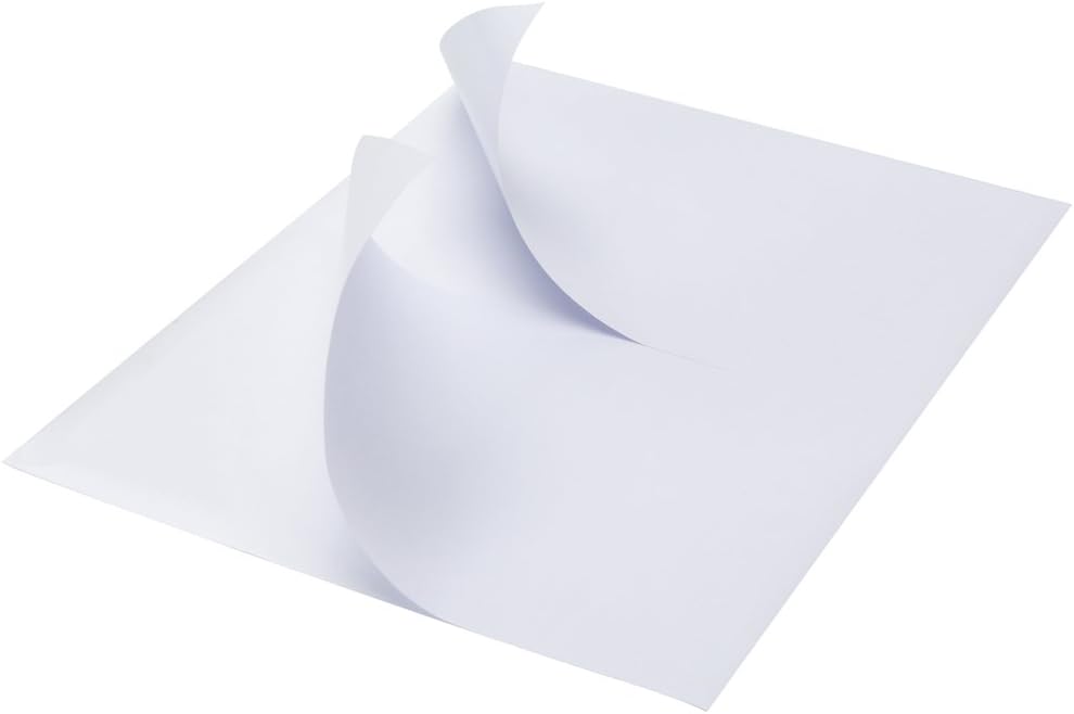 FungLam Shipping Labels with Self Adhesive, for Laser & Inkjet Printers, 8.5 x 5.5 Inches, White, Pack of 8000 Labels