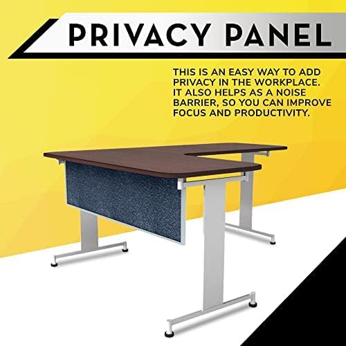 OBEX Acoustic Table Mounted Modesty Desk Privacy & Sound Absorbing Panel for Office Cubicles, 24" x 66", Graphite