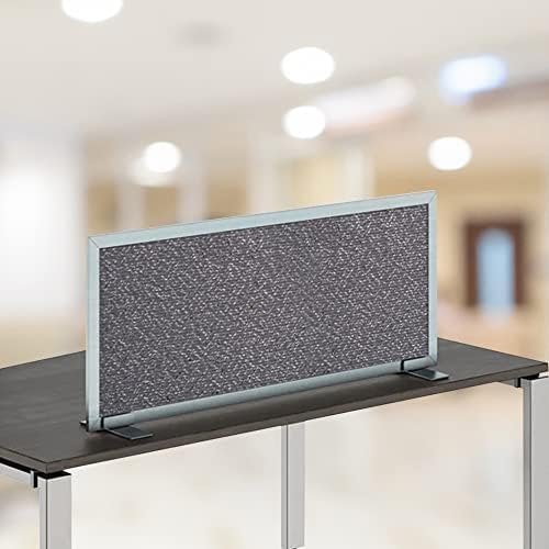 OBEX Acoustical Free Standing Privacy Screen, Cubicle Accessories Desk Privacy Panel, Desk Dividers for Office, Office Furniture Partitions Portable Sound Proof Dividers, 18" x 48", Graphite
