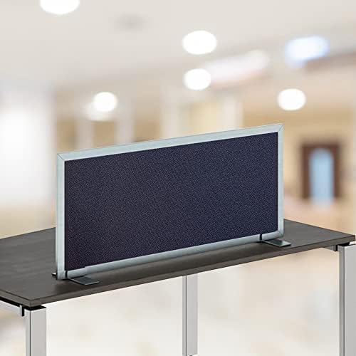 OBEX Acoustical Free Standing Privacy Screen, Cubicle Accessories Desk Privacy Panel, Desk Dividers for Office, Office Furniture Partitions Portable Sound Proof Dividers, 24" x 66", Slate