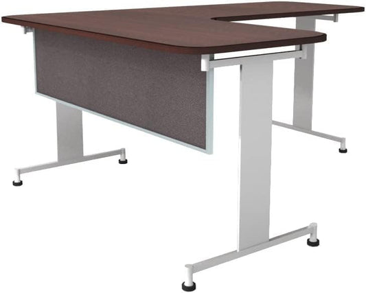 OBEX Acoustic Table Mounted Modesty Desk Privacy & Sound Absorbing Panel for Office Cubicles, 18" x 42", Slate