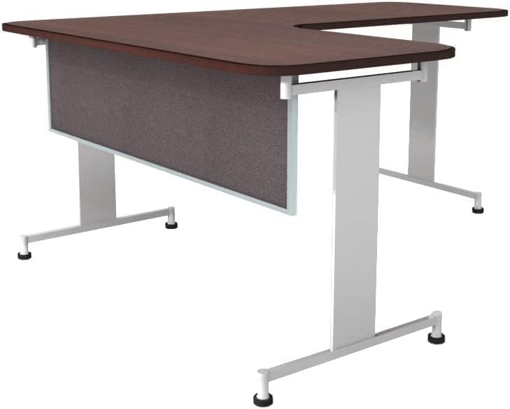 OBEX Acoustic Table Mounted Modesty Desk Privacy & Sound Absorbing Panel for Office Cubicles, 18" x 66", Slate