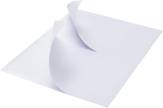 MFLABEL Half Sheet Labels with Self Adhesive, 8.5 x 11 Inches Packaging Labels, Address Labels, Shipping Labels for Laser & Inkjet Printers, 100 Count(50 Sheets)