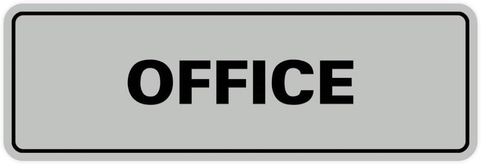 Signs ByLITA Standard Office Sign - Professional Business Signage - Easy to Install (Lt Gray) - Small 1 Pack