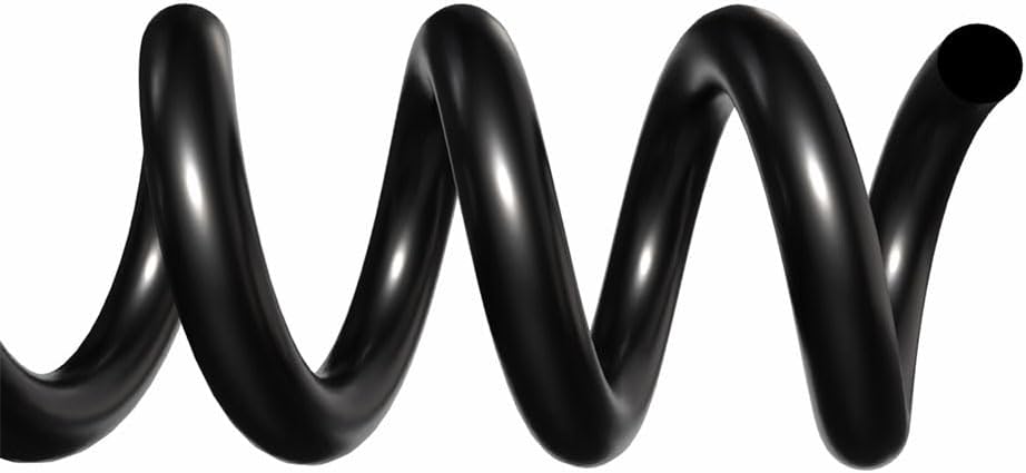 TruBind 10mm (3/8 in.) Spiral Binding Coils for Reports, Presentations and Proposals | 4:1 Pitch | 36 in. Length | Black | 75 Sheets Binding Capacity | 100 Pack