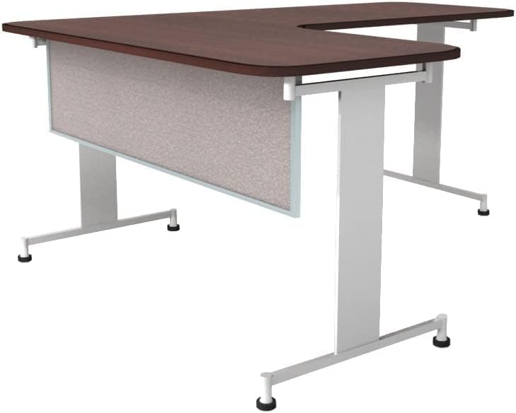 OBEX Acoustic Table Mounted Modesty Desk Privacy & Sound Absorbing Panel for Office Cubicles, 18" x 60", Overcast