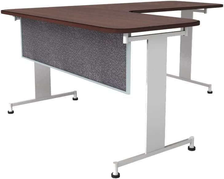 OBEX Acoustic Table Mounted Modesty Desk Privacy & Sound Absorbing Panel for Office Cubicles, 12" x 60", Graphite