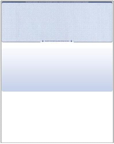 Compuchecks Check on Top Blank Check Paper - 25 Pack, Quick-Books & Laser Printer Compatible - Security Business Checks with Voucher - 8.5" x 11" Blue Diamond