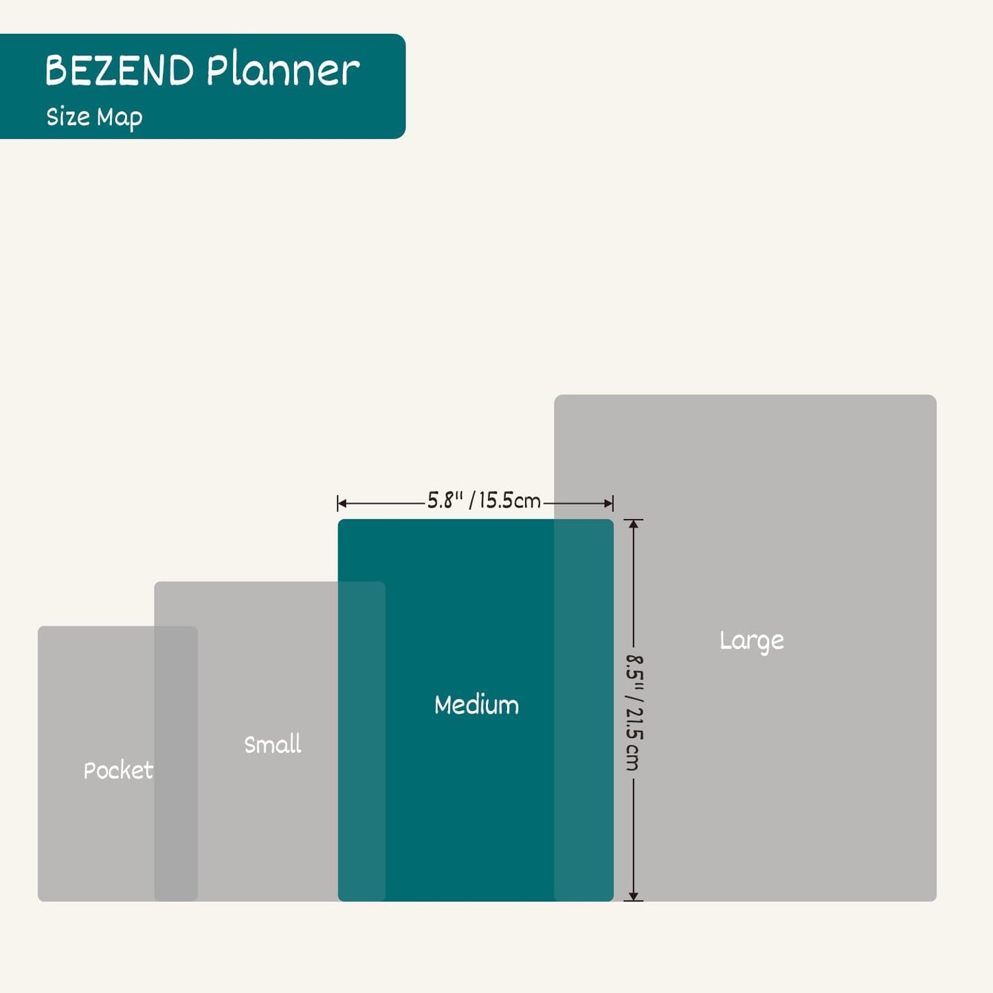 BEZEND Weekly Planner 2025-2026 with 2 Columns, 5.8" x 8.5" Academic Calendar 18 Months (Jul 25-Dec 26) Life Work Appointment Book with Monthly Tab, PU Leather Hardcover - Prussian Blue