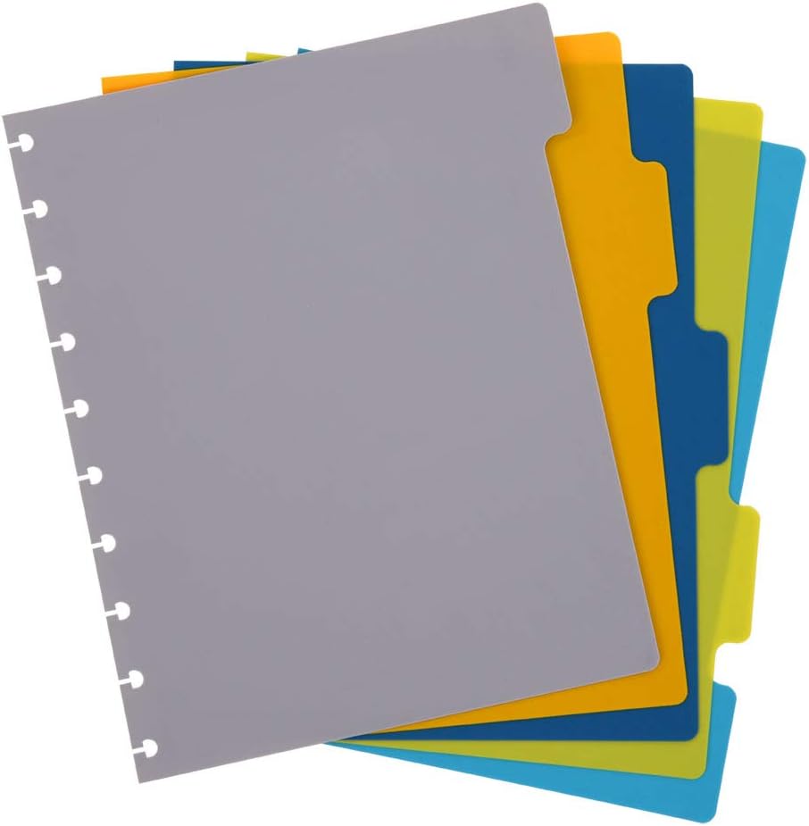 Talia Discbound Notebooks, Planner, Customizable, (Deep Lake Blue, Midsize (7.5in x 9.75in))
