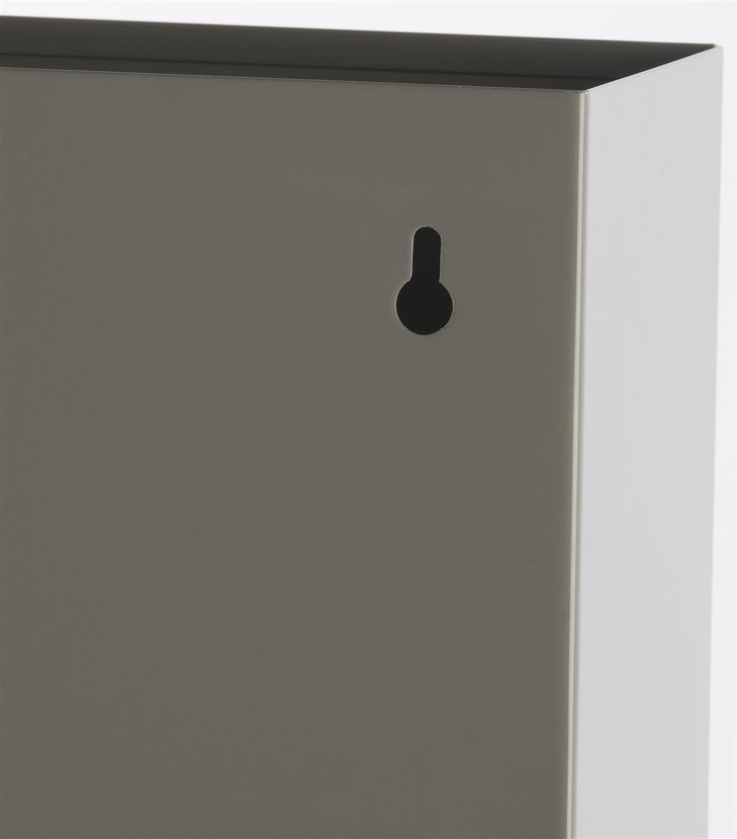 File Folder Wall Rack, 20 Pockets, Tiered, Office and Medical Charts (Tan, Powder Coated Steel)