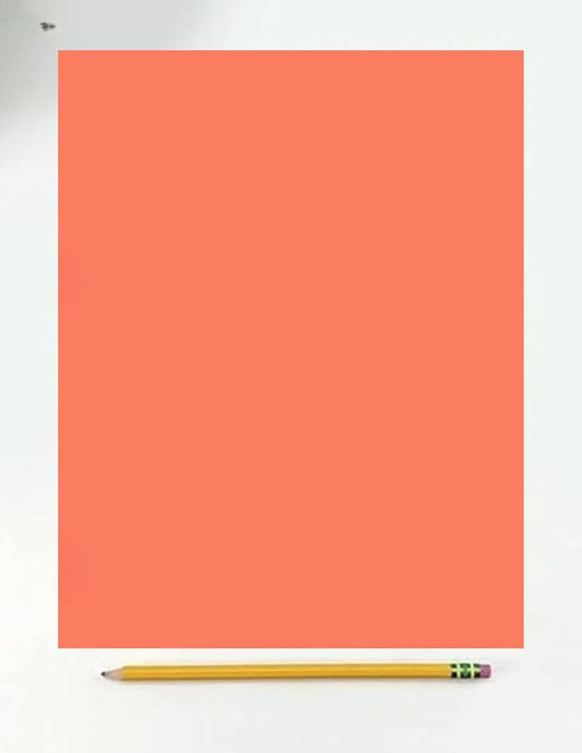 Colored Copy Printing And Writing Paper, 20 pound (75 GSM) 8.5" X 11", Letter Size, 500 Sheets Per Ream. (Salmon)