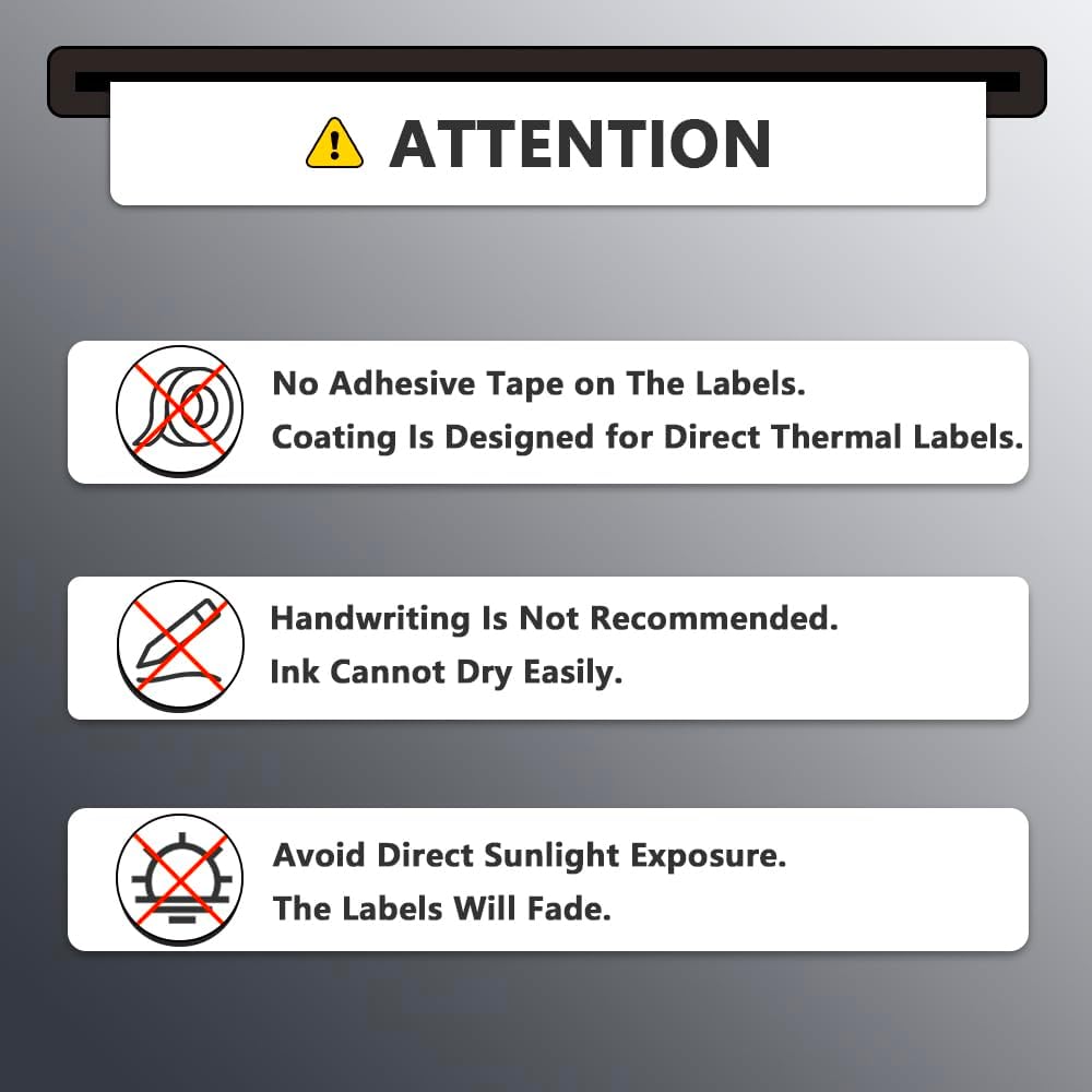 BETCKEY - 2.25" x 4" (57 mm x 102 mm) Multipurpose & Shipping Labels Compatible with Zebra & Rollo Label Printer,Premium Adhesive & Perforated [6 Rolls, 2100 Labels]
