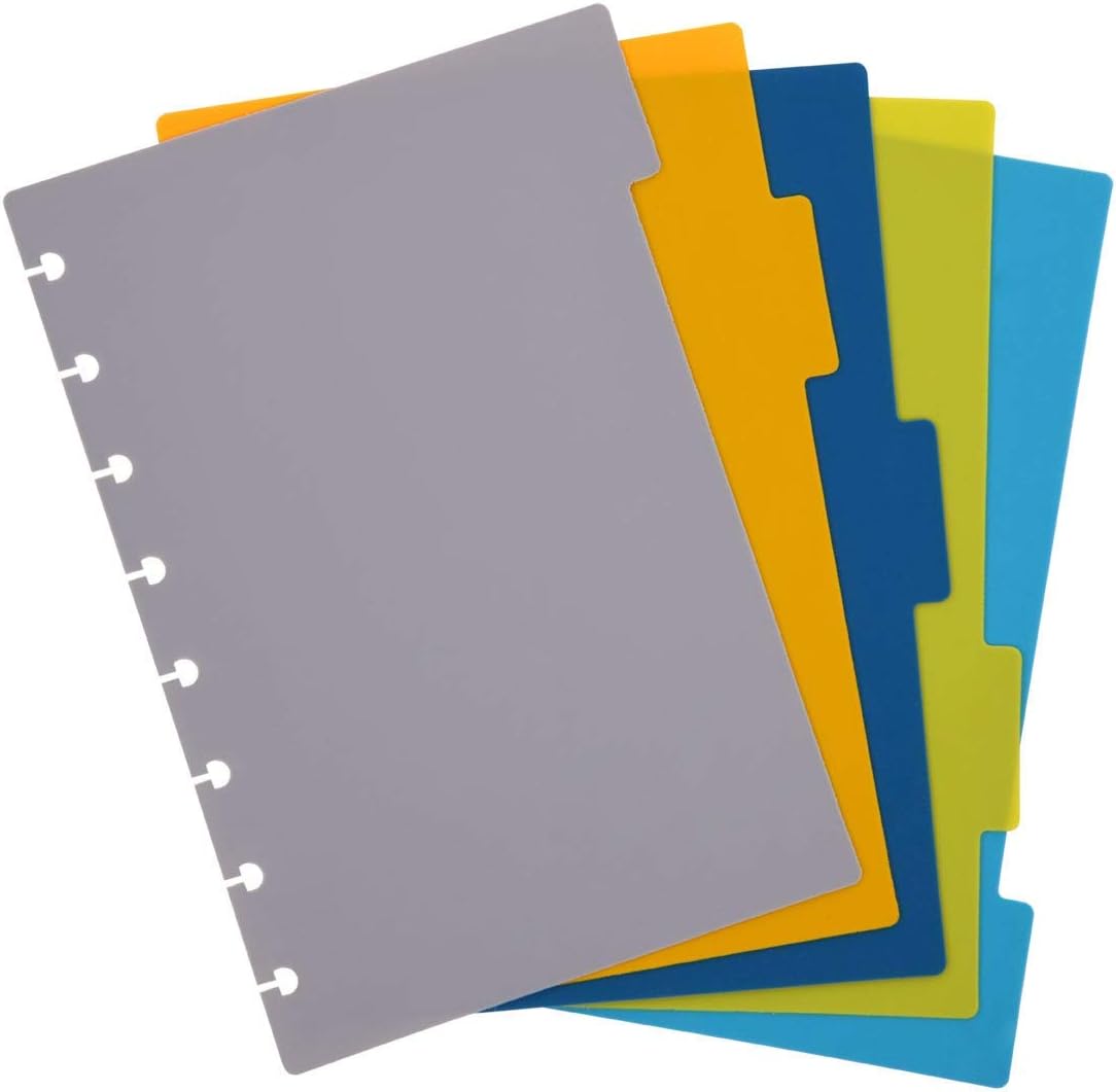 Talia Discbound Notebooks, Planner, Customizable, (90's Pink, Junior (5.5in x 8.5in))