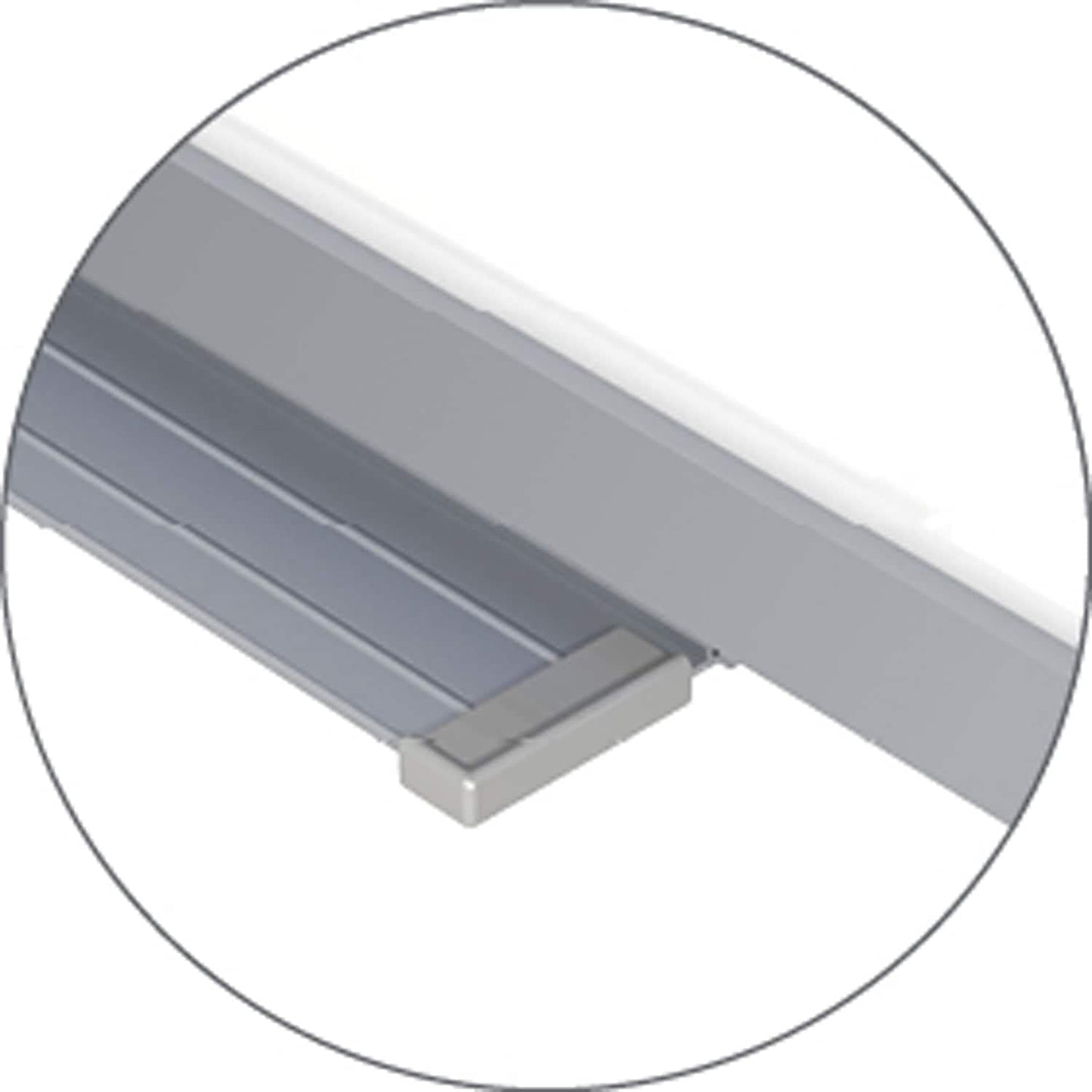 Ghent Grid 4' x 8' Magnetic Whiteboard, Aluminum Frame, 1" Grid Squares (GRPM321G-4)