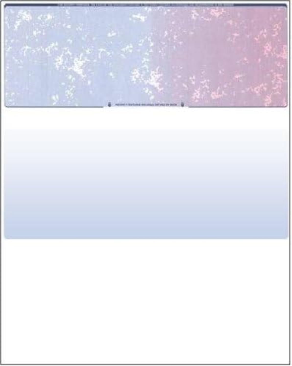 Compuchecks Top Blank Check Paper - 250 Pack, Quick-Books & Laser Printer Compatible - Security Business Checks with Voucher - 8.5" x 11" Blue/Red Prismatic