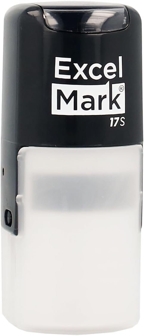 ExcelMark Custom Round Self Inking Inspection Stamp - 5/8" Diameter (2 Lines)