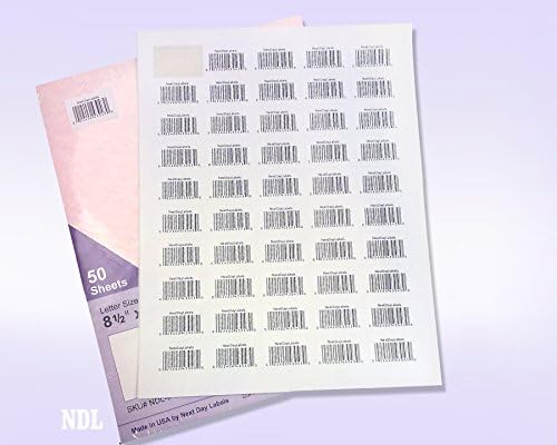 NextDayLabels – 1.5" x 1" Rectangular Sticker Labels for Printer - White Laser/Inkjet Printer Labels Return Address Labels Shipping Label Stickers (50 Sheets, 50 Per Sheet, 2500 Labels)