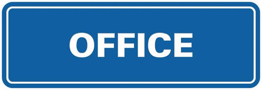 Signs ByLITA Standard Office Sign - Professional Business Signage - Easy to Install (Blue) - Medium 1 Pack