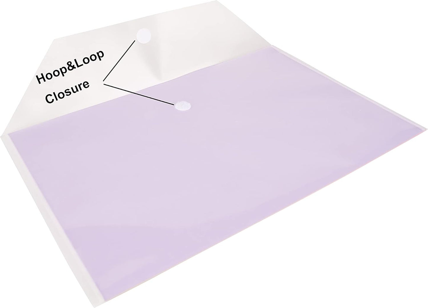 11 x 17 Clear Large Plastic Envelopes Document File Storage Holder 20 Pack Hook Loop Closure