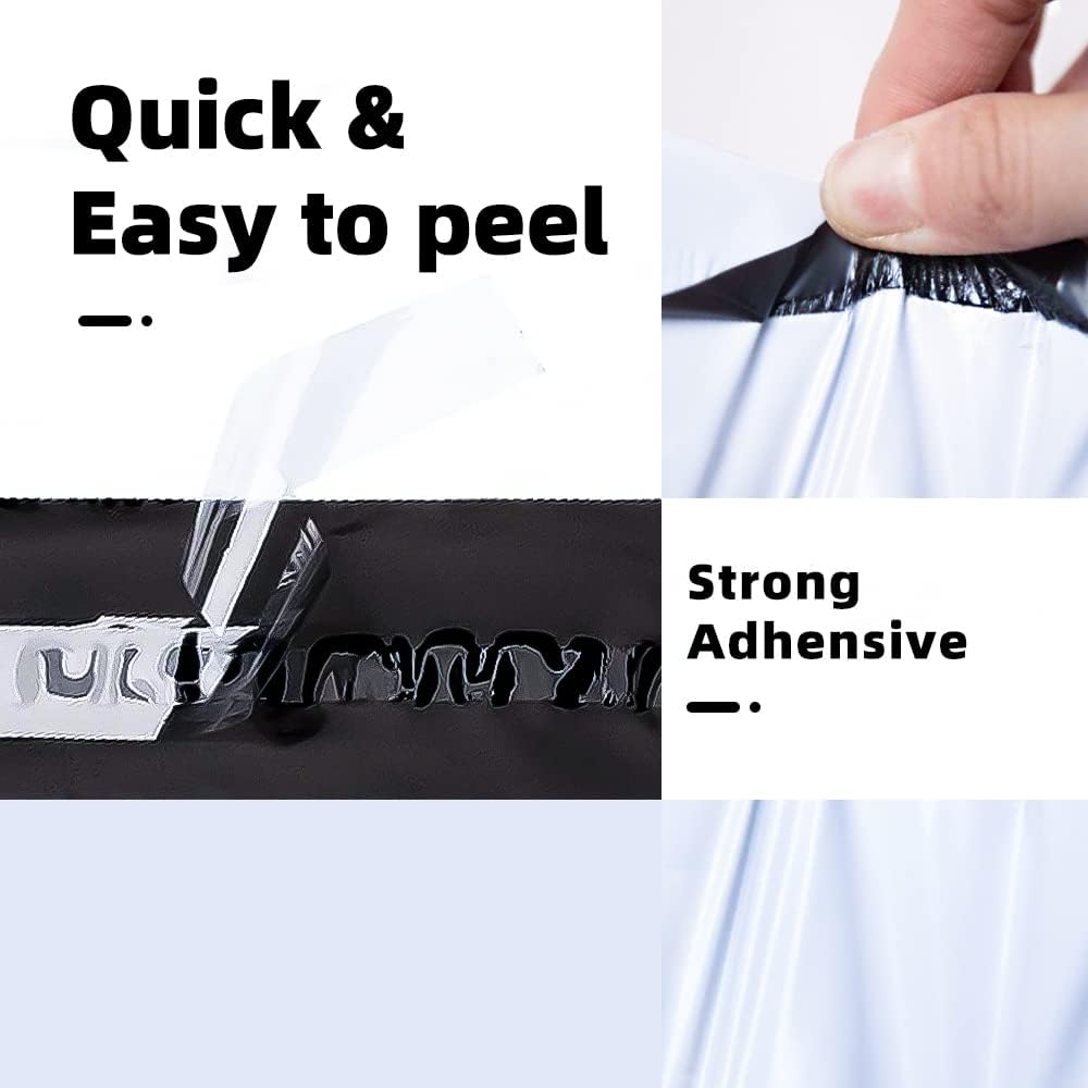 POLYSELLS Poly Mailers Shipping Envelopes, Strong Adhesive Sealing, Waterproof, and Tear-resistant Postal Mailing Bags for Clothing, Books, and Accessories (White, 7.5x10.5 Inch, 1000 pcs)