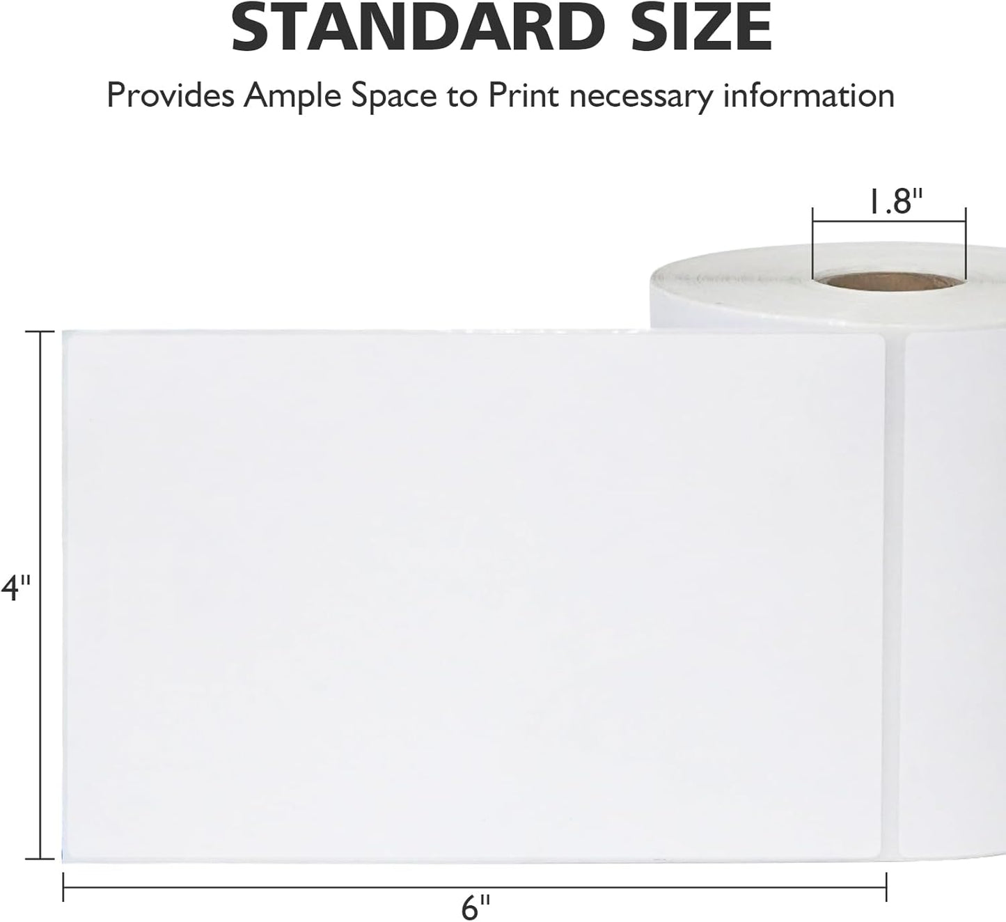 DGBDPACK 4"x6" Direct Thermal Shipping Labels 600 Lables/2 Roll (300 Pcs per Roll) Compatible with Zebra Rollo Beeprt Printer Permanent Adhesive