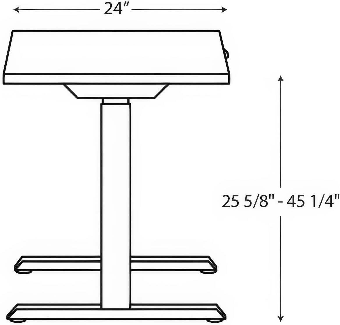 HON Coze Electric Standing Desk Adjustable Height, Coordinate Height Adjustable Desk, 54", White Top, Silver Base