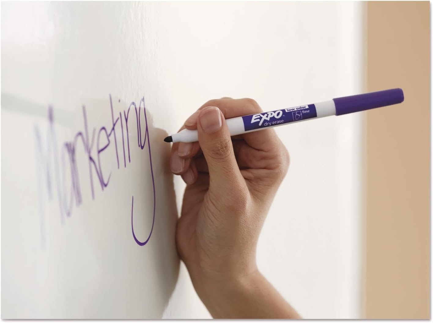 EXPO Fine Tip Dry Erase Markers Low Odor Black Ink 36-Count Set Ideal for Classroom Office and Home Use