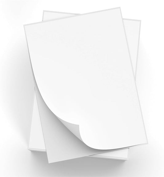 2500 Full Sheets Sticker Paper for Laser & Ink Jet Printers, 8.5" x 11" Full Sheet Address Shipping Label, 2500 Sheets 2500 Labels
